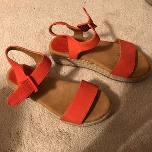 Orange sandals, Kenneth Cole